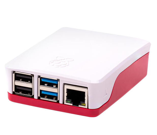 Raspberry Pi Obudowa Pi 4B, plastikowa, czerwono-biała - 507867 - zdjęcie